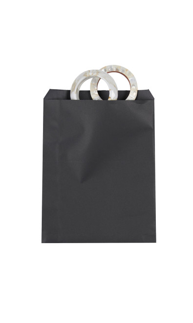 Medium Black Paper Merchandise Bag - Case of 500zoom