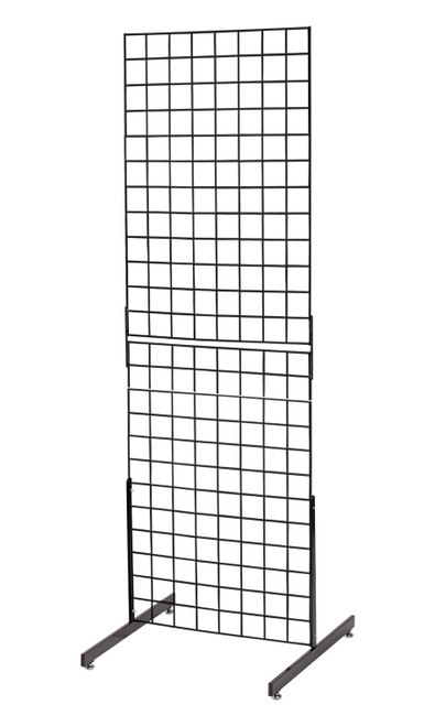 Black Ready to Assemble Standing Wire Grid Screenzoom