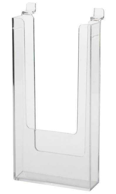 4 ½ x 8 ½ inch Clear Acrylic Literature Holder for Slatwallzoom