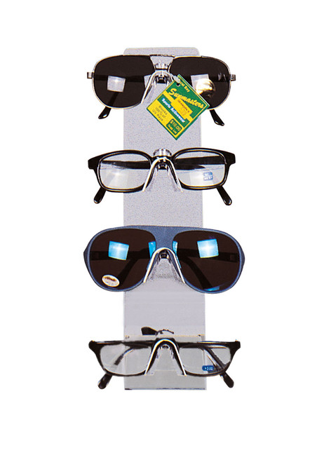 4 Pair Clear Plastic Countertop Eyeglass/Sunglass Display Easelzoom