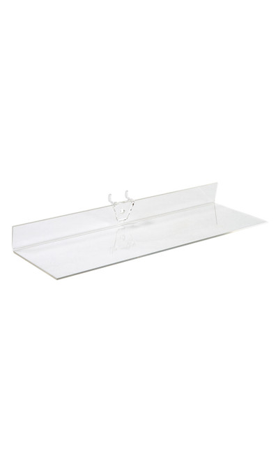 12 x 4 inch Clear Acrylic Shelf for Pegboardzoom