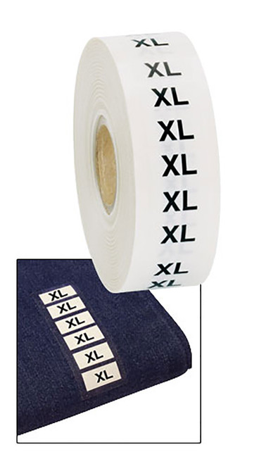 Wrap Around Clothing Size Labels - Size XLzoom