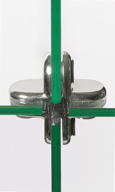 4-Way Chrome Metal Cube Clipzoom