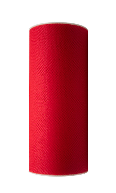 Red Tulle 6 inches x 25 yards