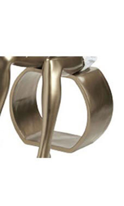 Metallic Gold Mannequin Stoolzoom