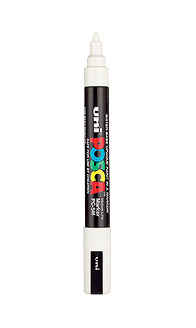 White Water Based Paint Marker with 1/8 inch tipzoom