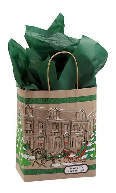 Medium (Cub) - Street Scene Paper Shopping Bags - Case of 100zoom