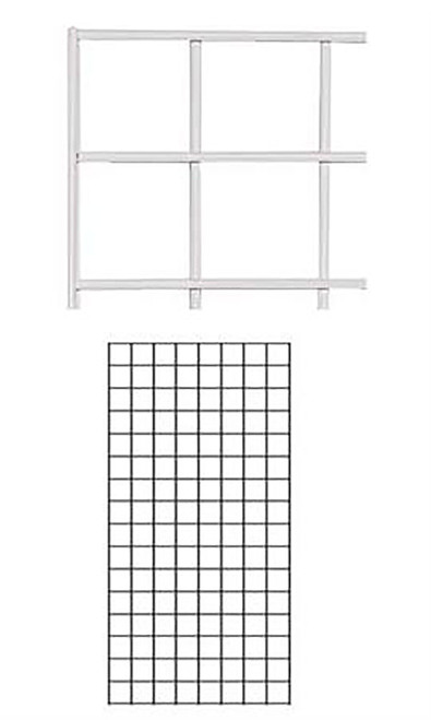 2 x 4 foot White Wire Grid Panelzoom