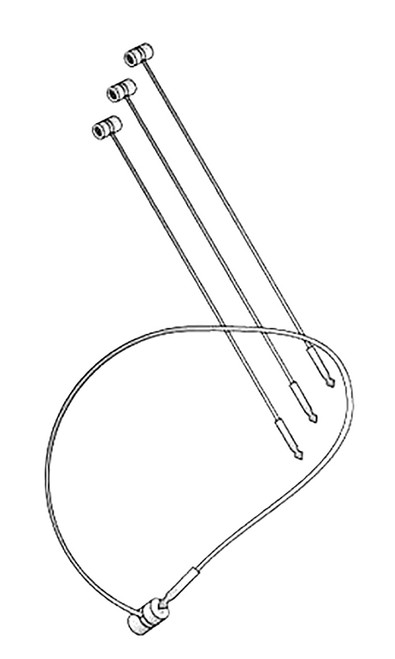 5 inch Clear Manual Security Loop Tagging Fastenerszoom