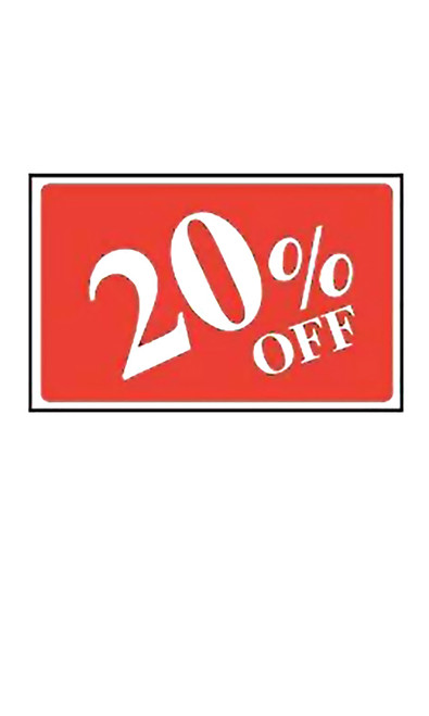 20% Off Rectangle Sign Cardzoom