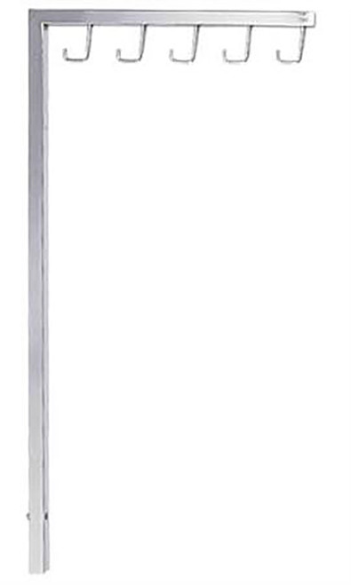 Interchangeable J-Hook Chrome Straight Arm for Clothing Rackzoom