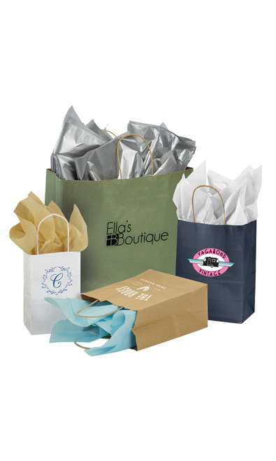 An image of bags with custom printed designs