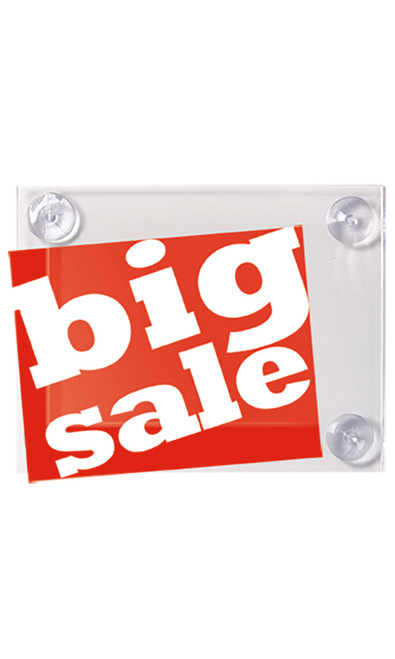 8 ½ x 11 inch Window Sign Holder with Suction Cupszoom