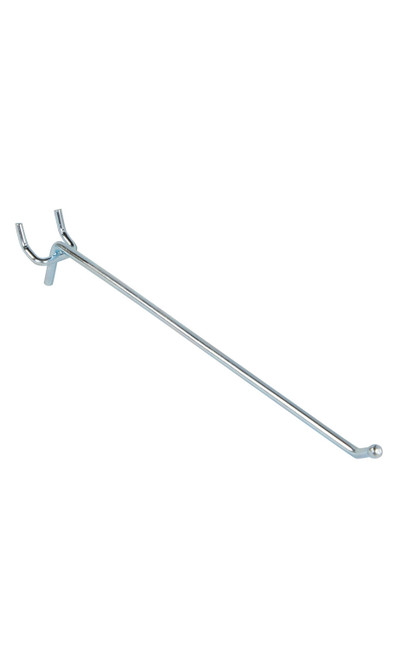 10 inch Chrome Peg Hook for ¼ inch Pegboardzoom